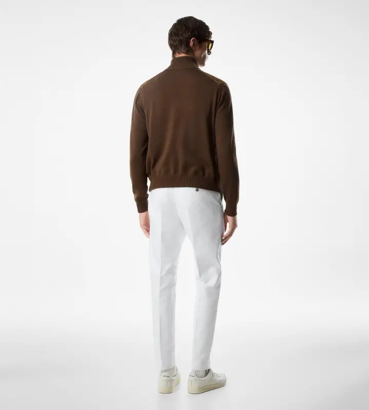 SUEDE FRONT WOOL ZIP THROUGH online